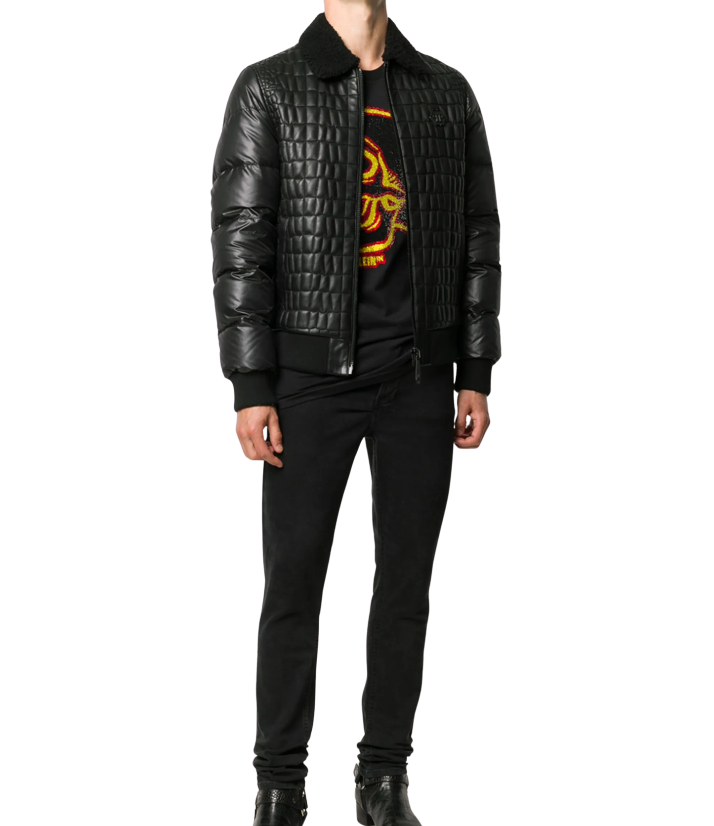 Playera Philipp Plein Skull Negra Cristales