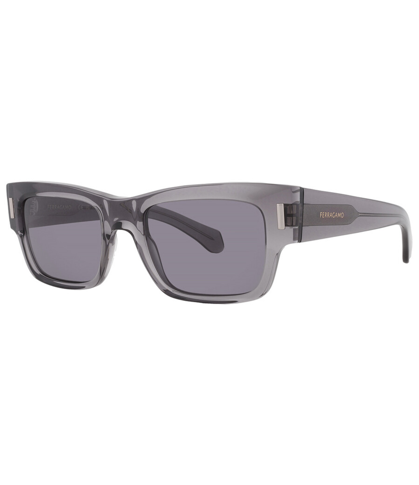 Lentes de Sol Ferragamo Rectangulares Gris