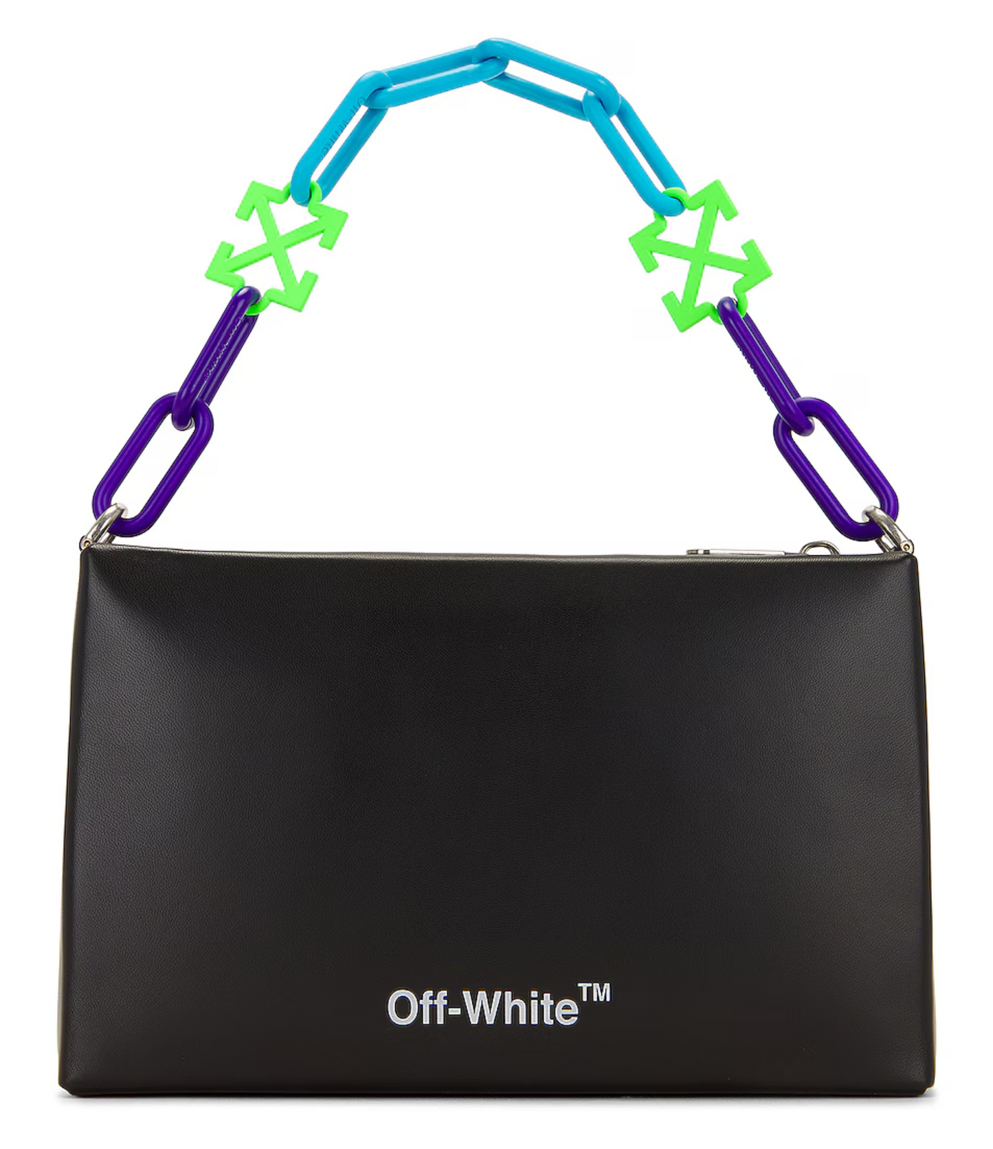 Bolsa Off White Pouch De Mano Negra
