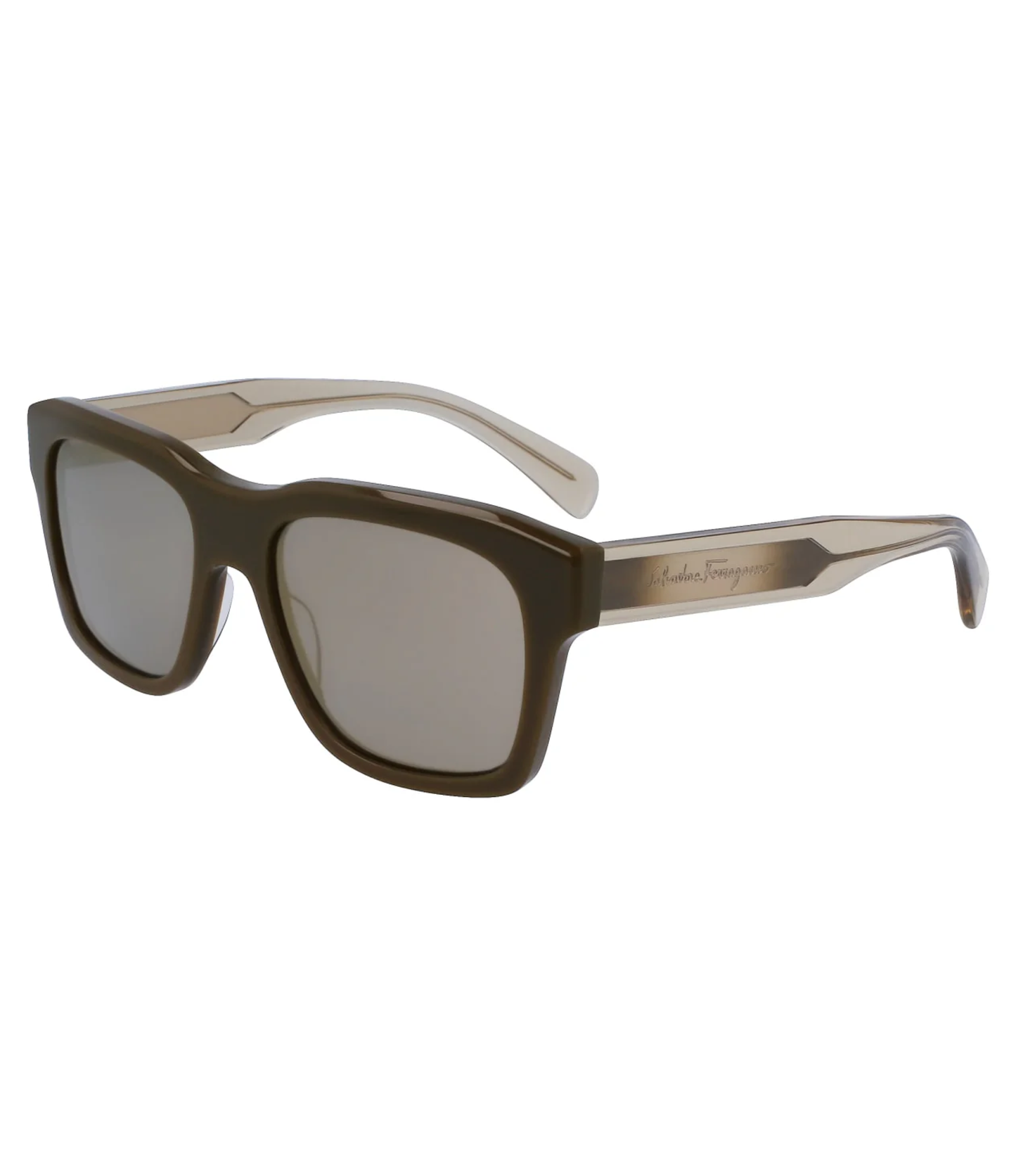 Lentes de Sol Ferragamo Cuadrados Marrón