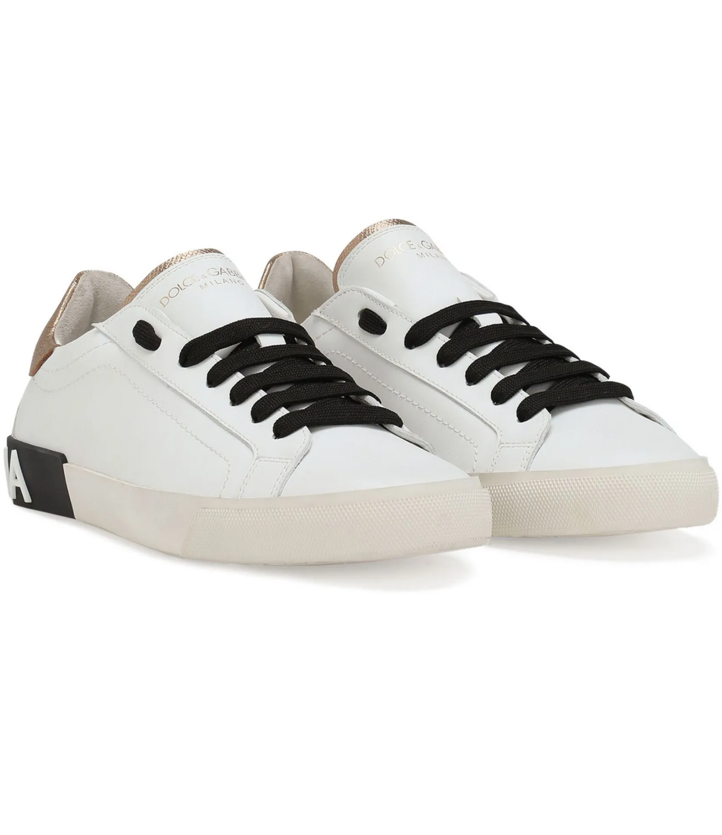 Tenis Dolce Gabbana Portofino Vintage Dorado