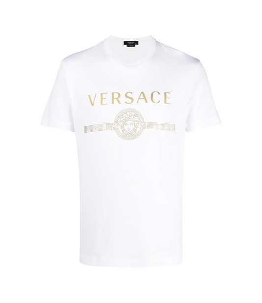 Tshirt Versace Medusa Blanca Dorado