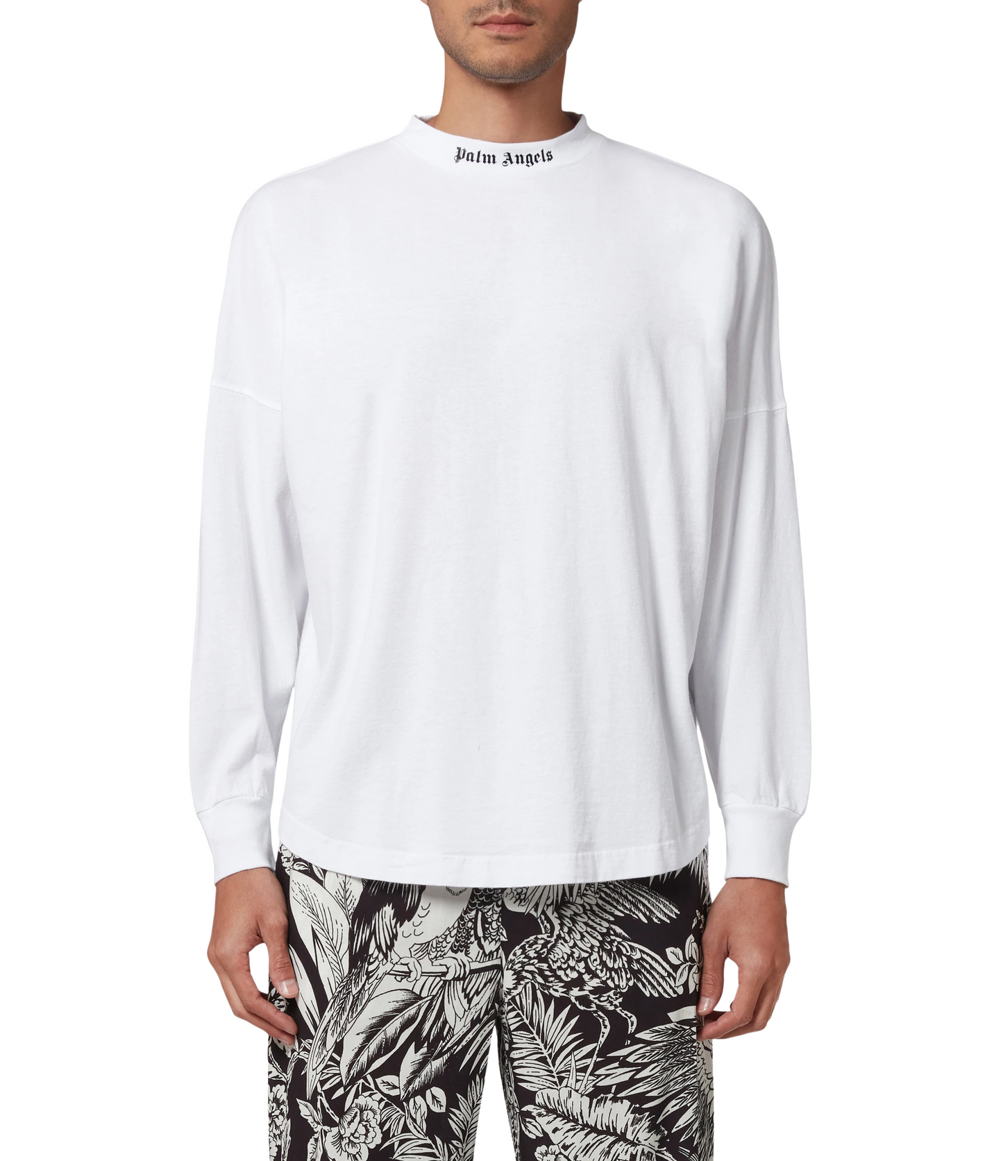 Playera Palm Angels Doble Logo Blanca