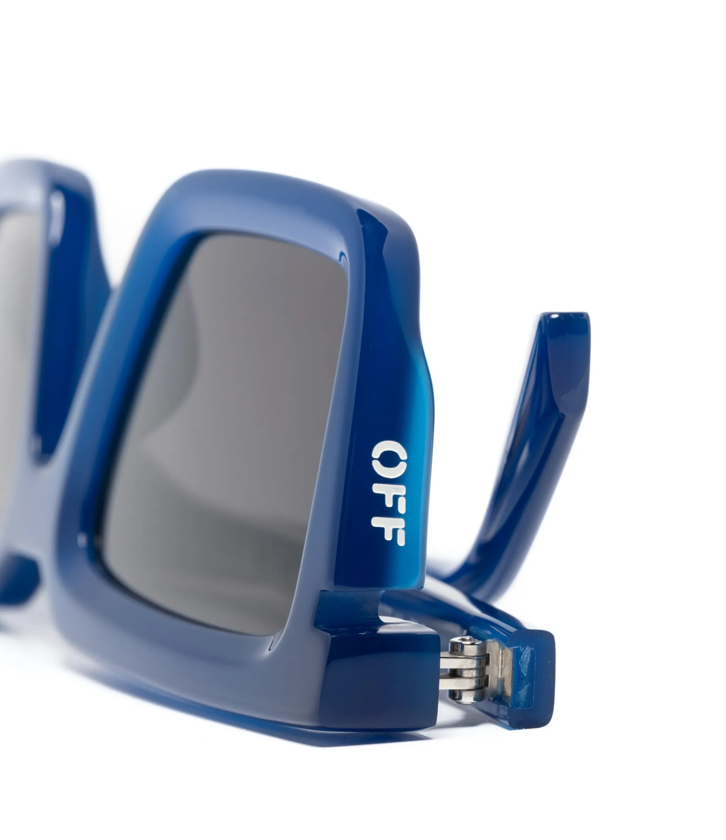 Lentes Off White Azul Cuadrados Unisex