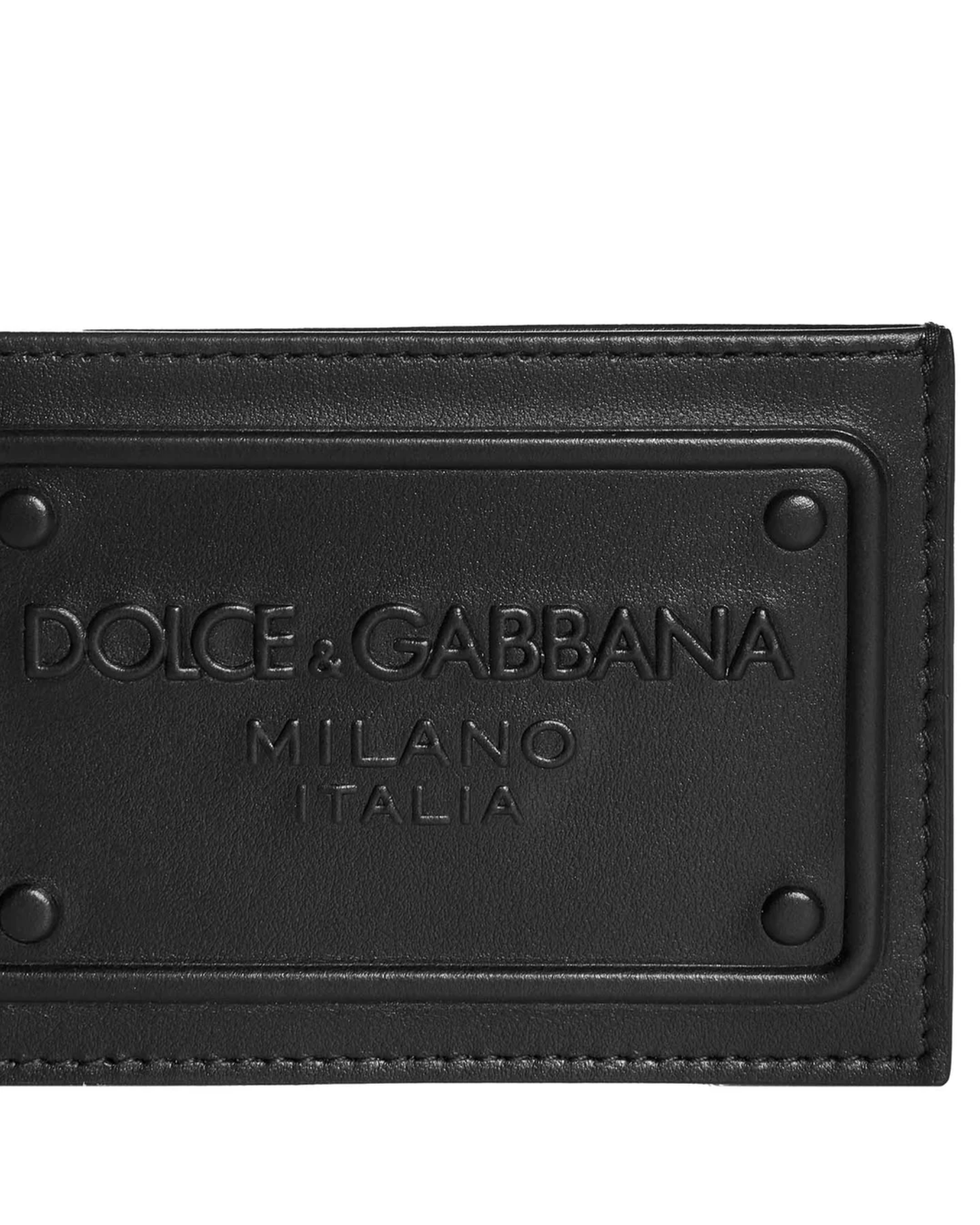 Dolce & Gabbana Tarjetero Embossed Negro