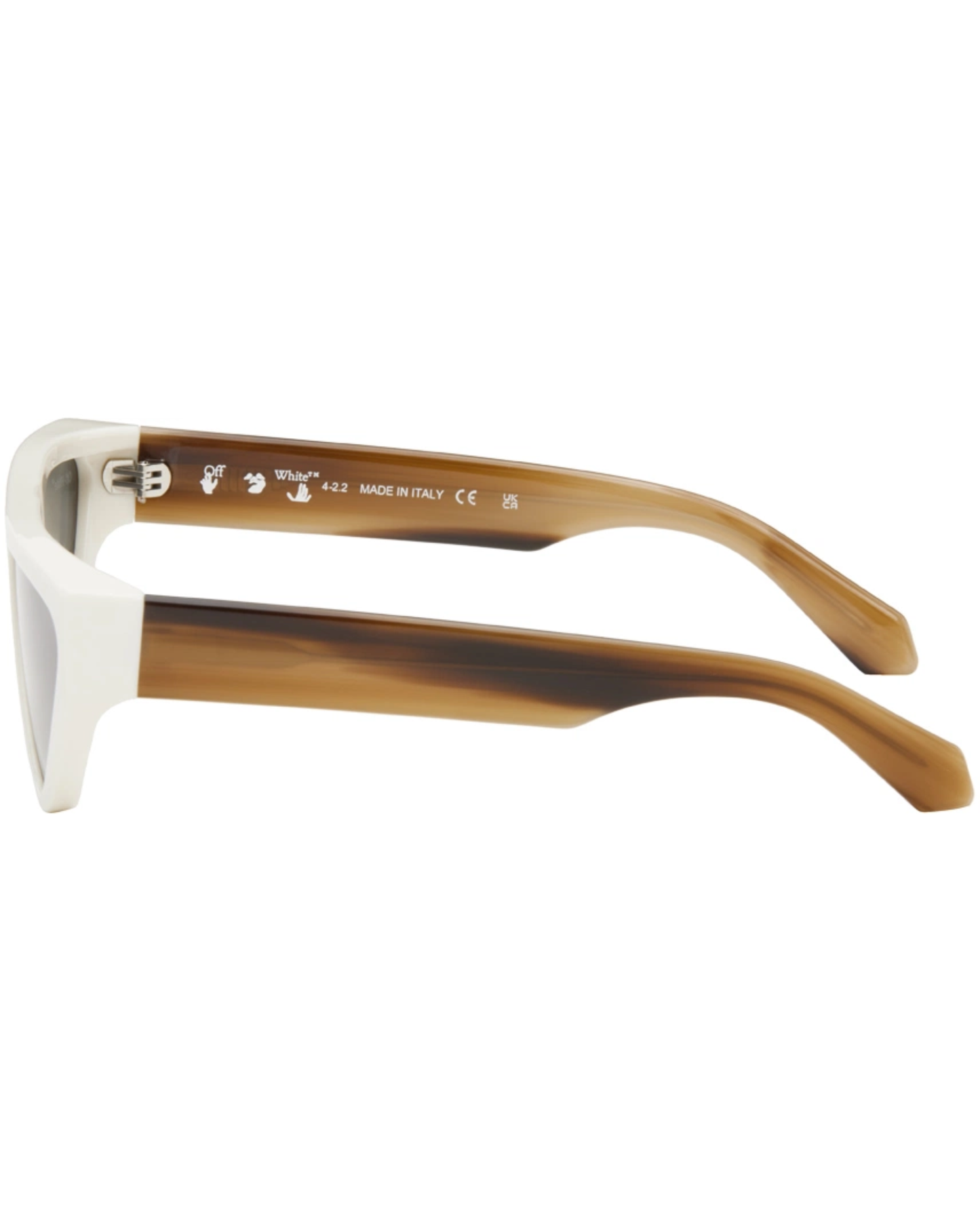 Off White Gustav Lentes de Sol Unisex Blanco / Café