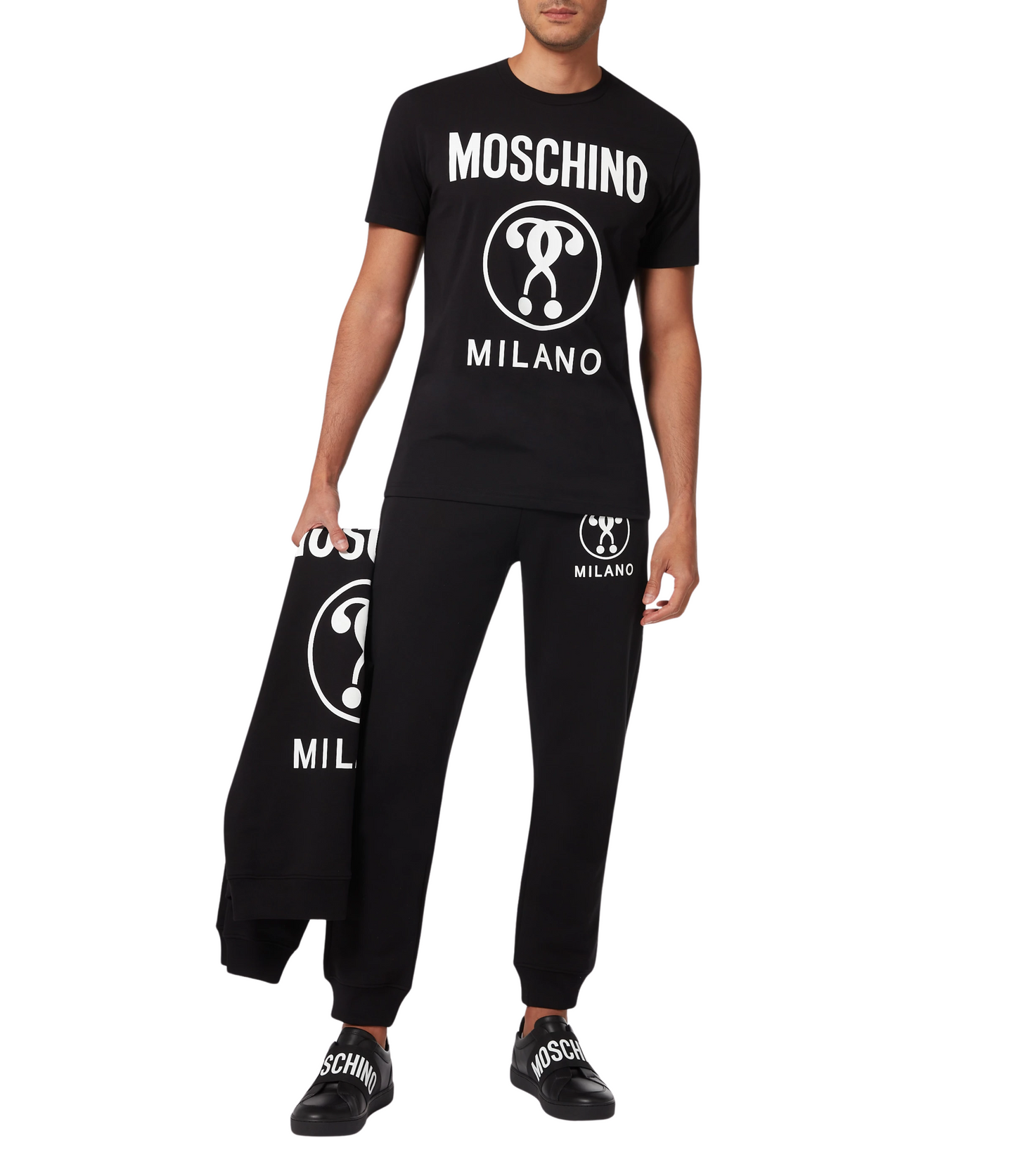 Playera Moschino Negra Interrogación