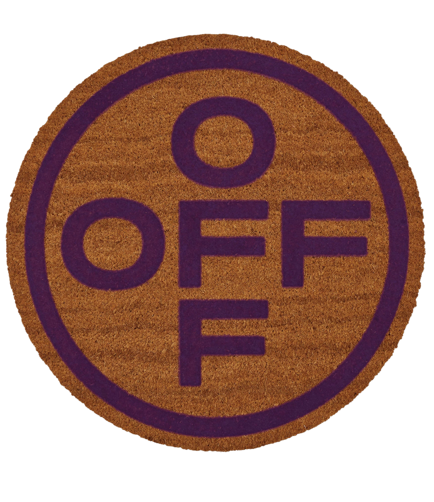 Tapete Off White Circular Logo Morado
