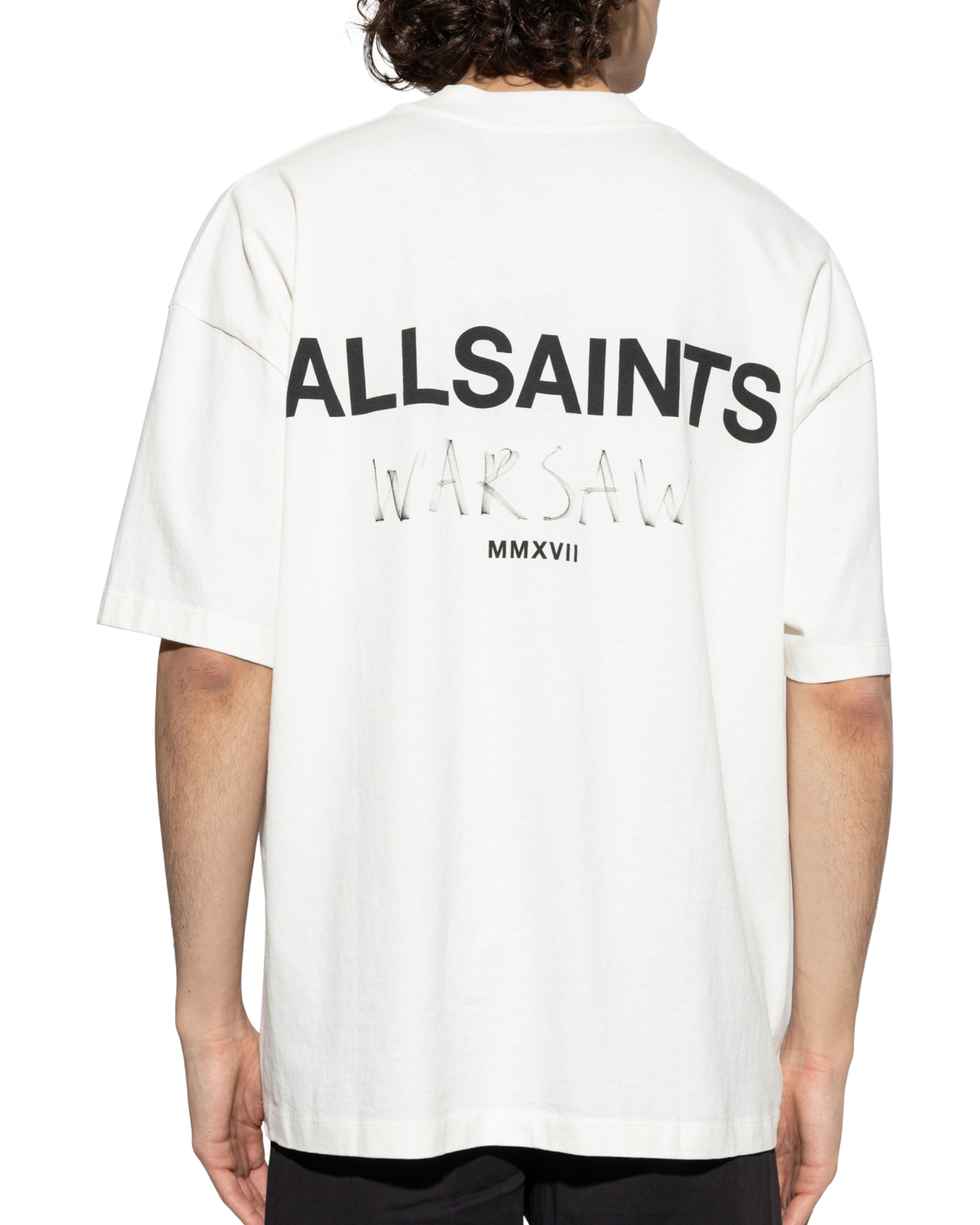 AllSaints Ashen Warsaw Playera Blanco