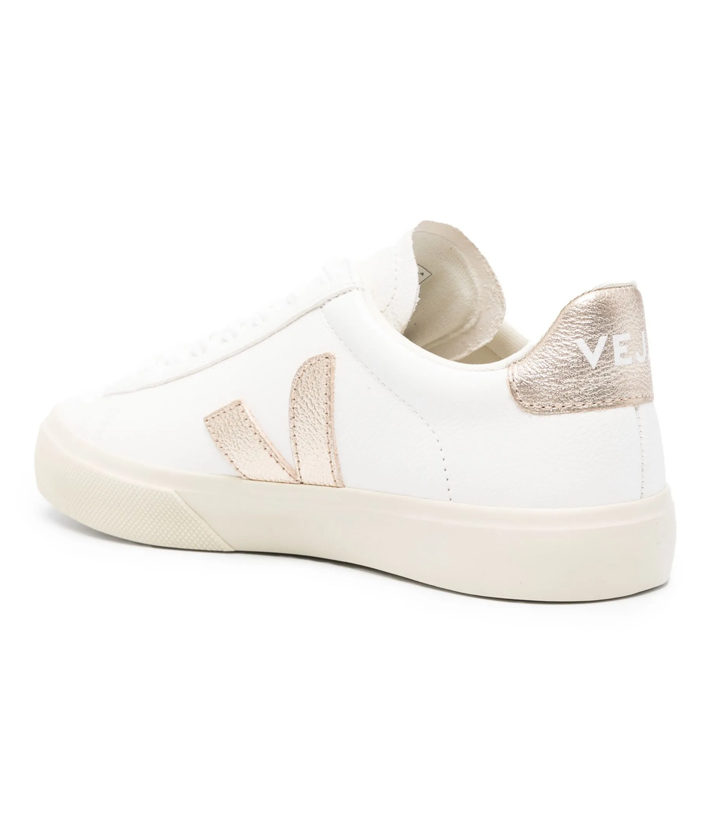 Tenis Veja Campo Blanco Dorados