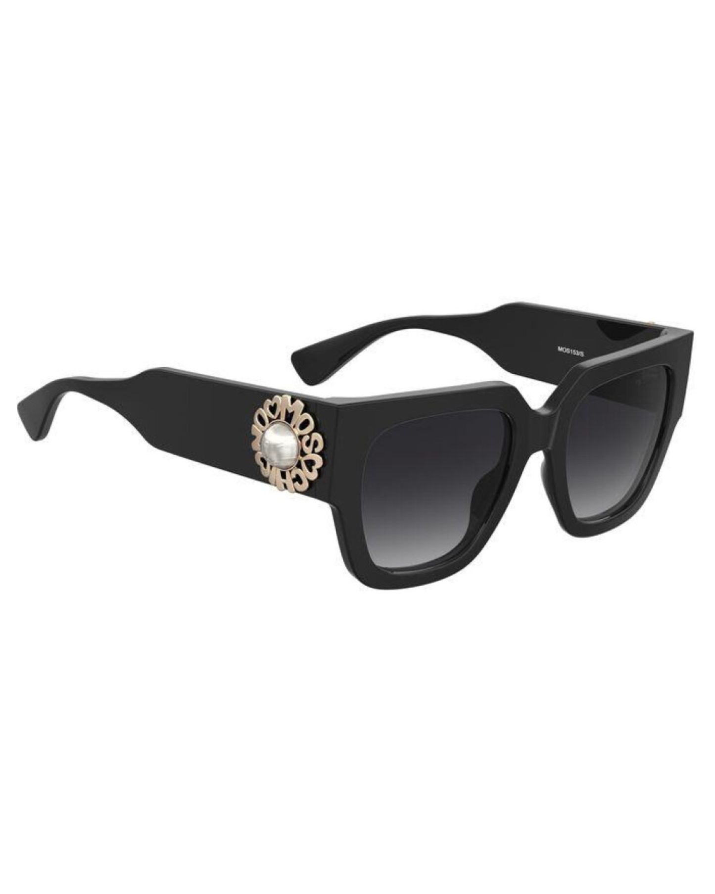 Moschino Cuadrados Lentes de Sol Negro