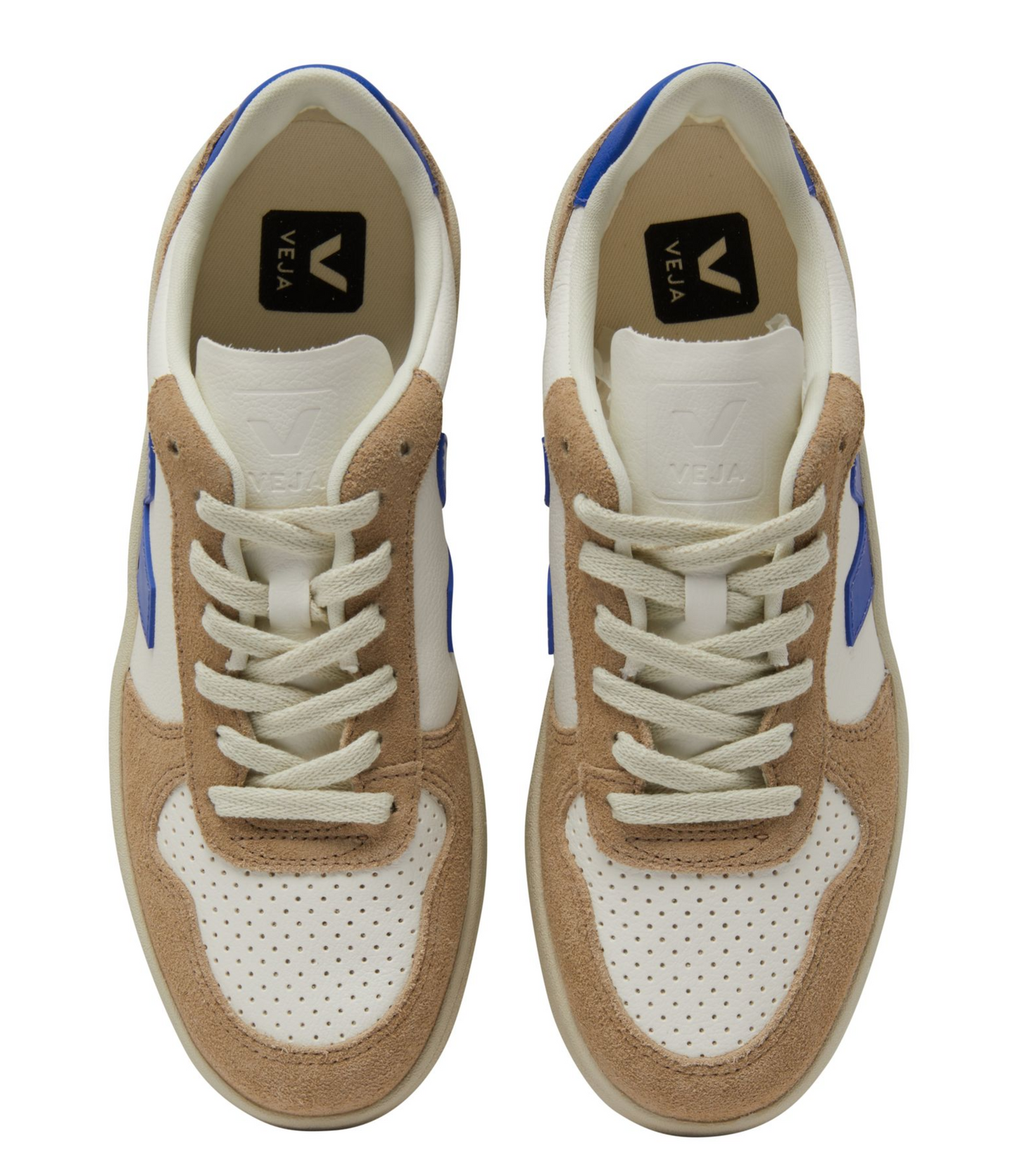 Tenis Veja v10 Beige Azul