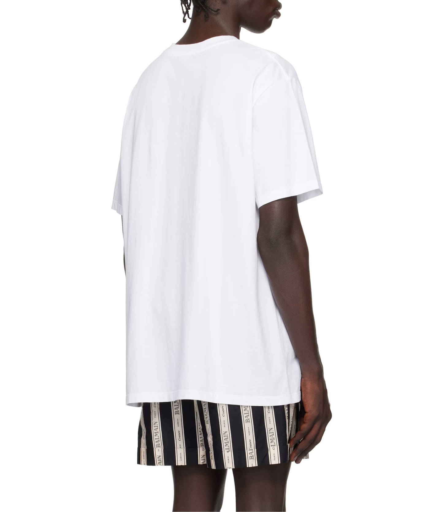 Tshirt Balmain Logo Blanca