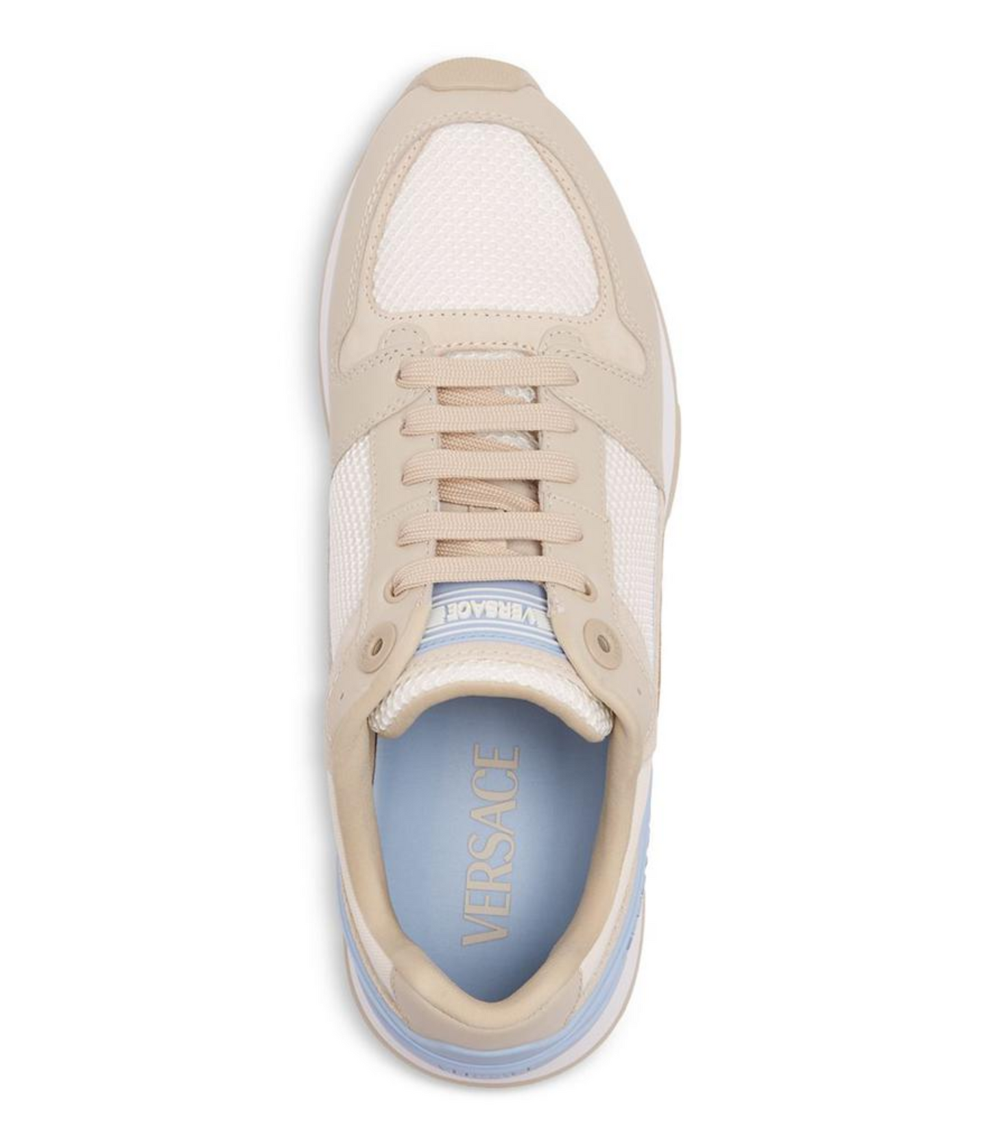 Tenis Versace Logo Beige Hombre