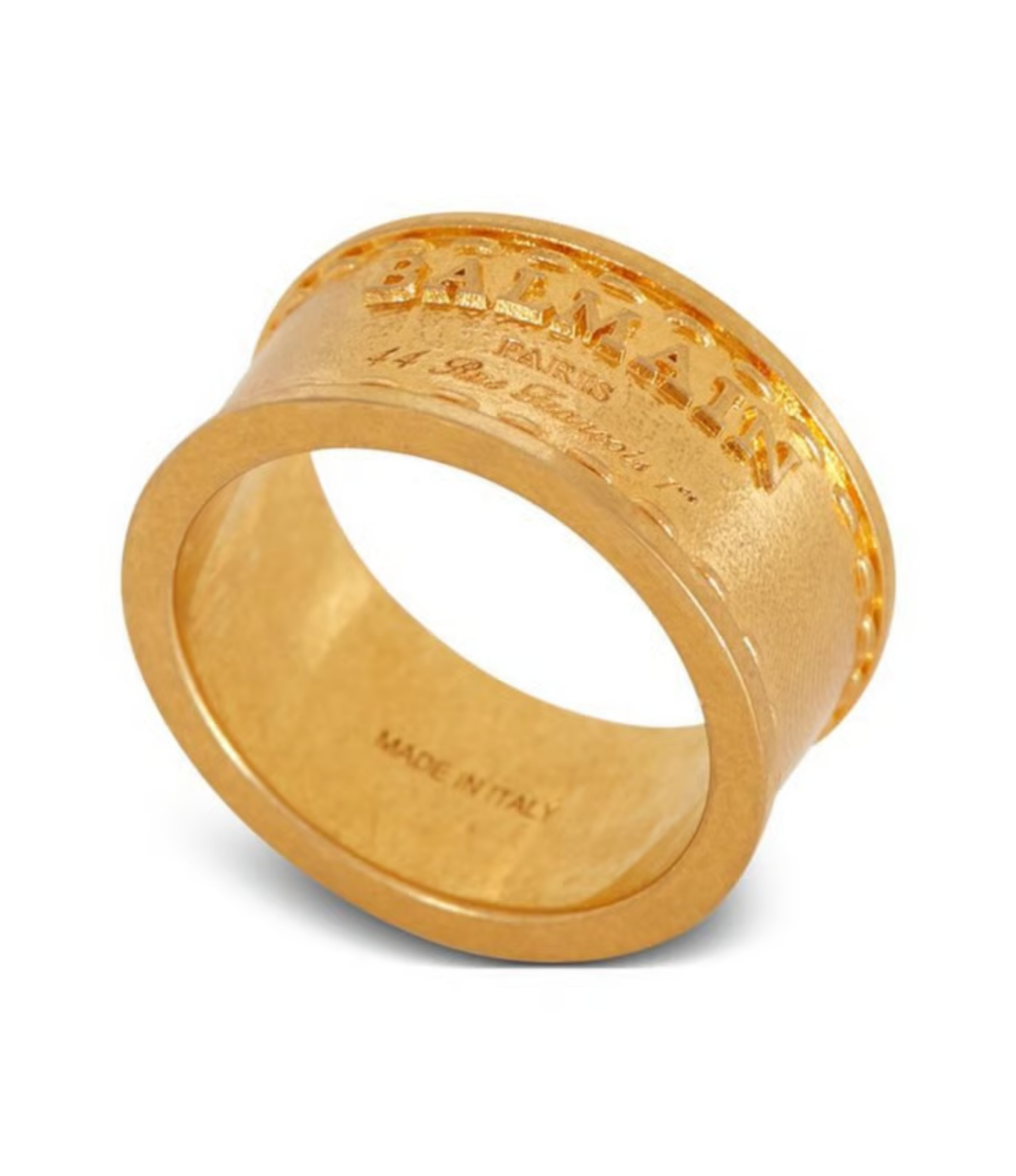 Anillo Balmain Logo Dorado