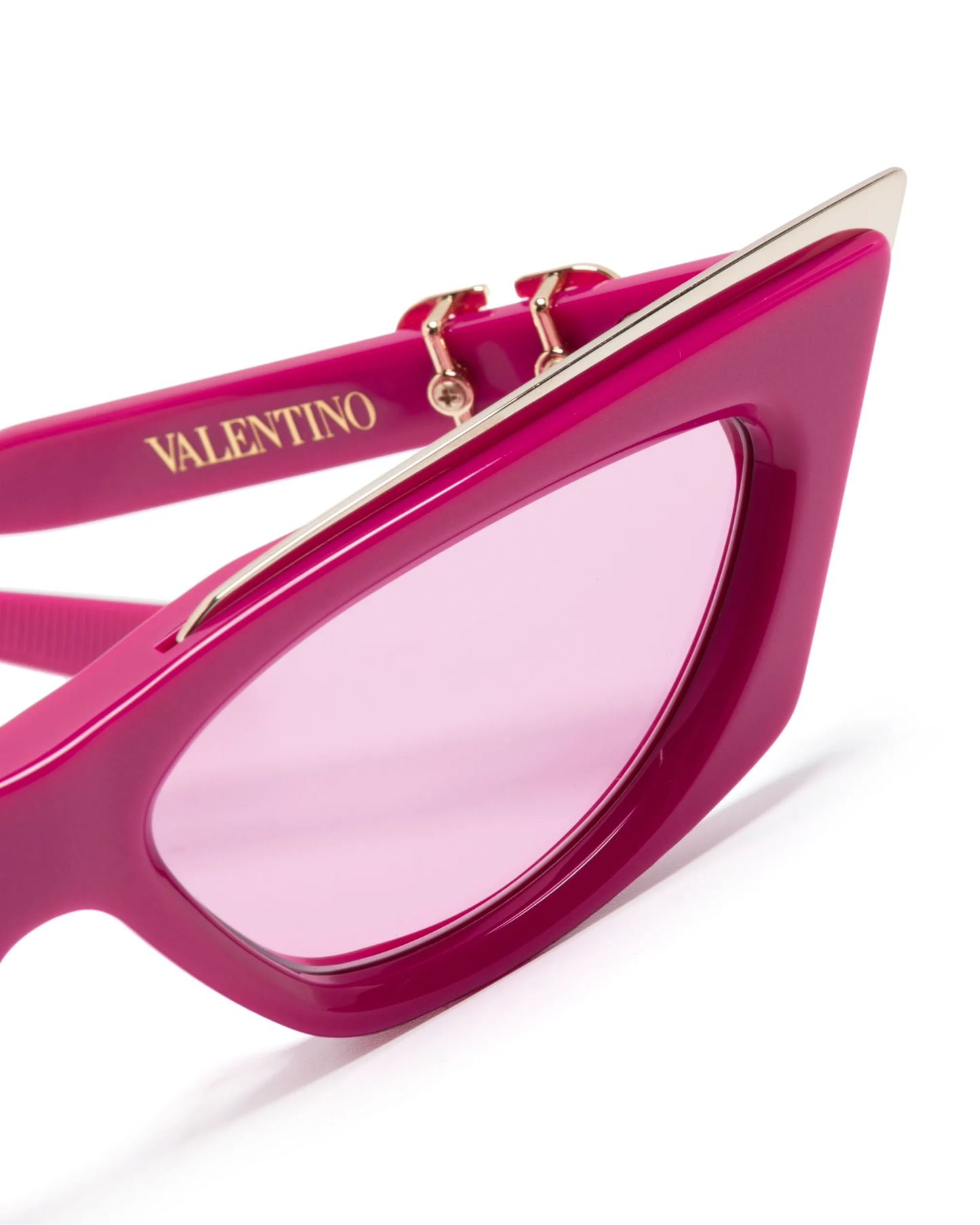 Valentino Garavani V-Goldcut Lentes de Sol Rosa / Oro