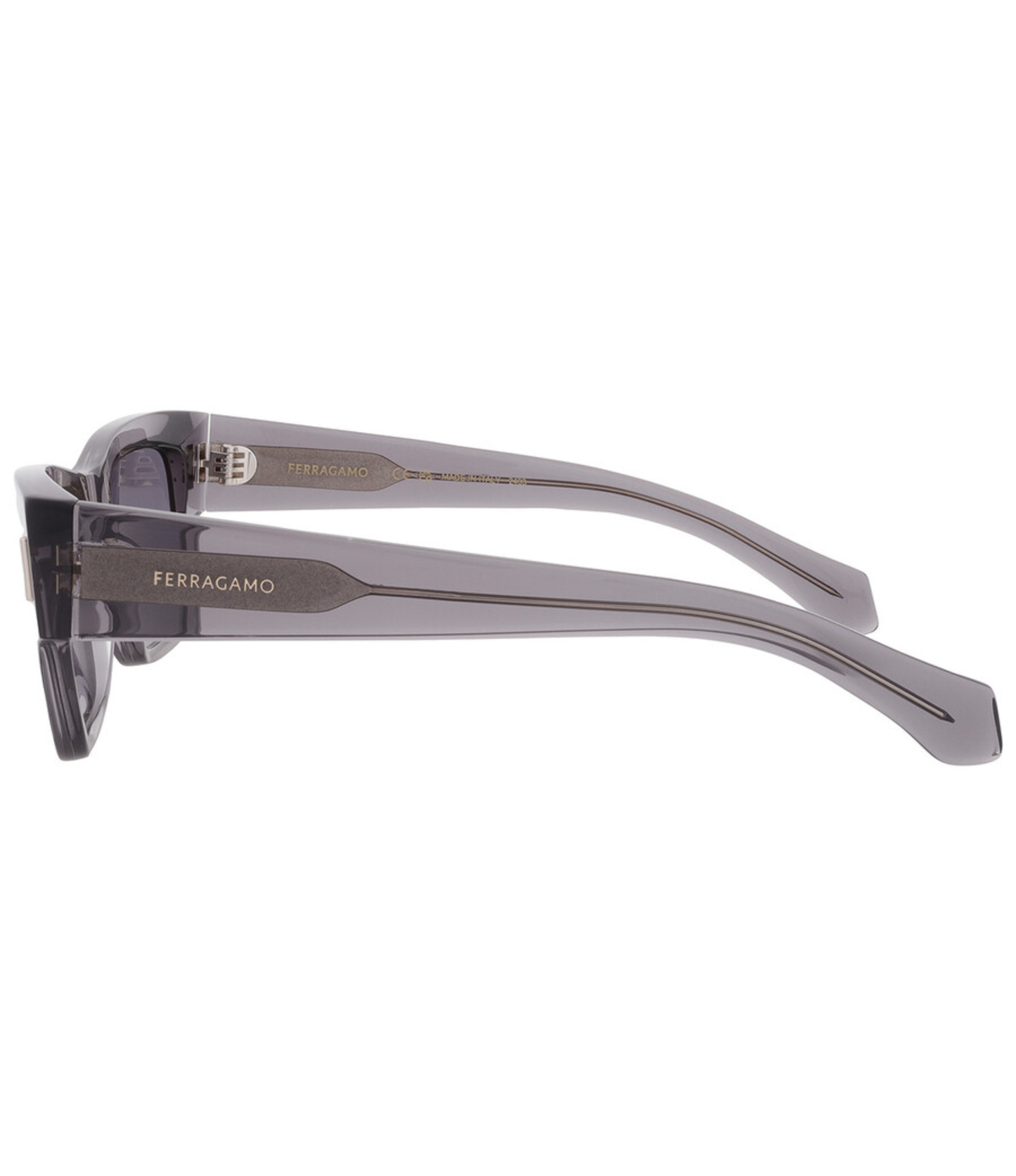 Lentes de Sol Ferragamo Rectangulares Gris