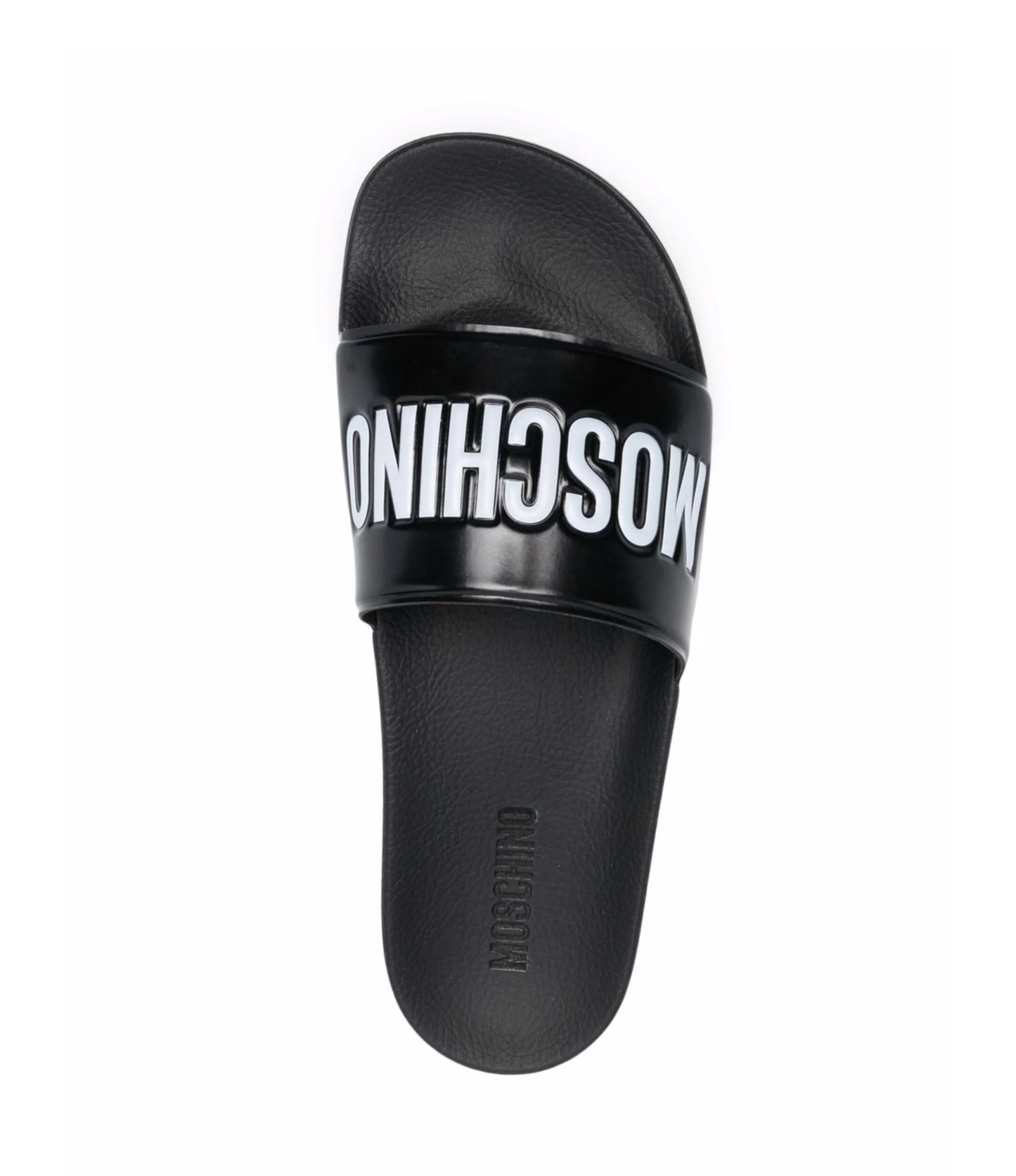 Sandalias Moschino Negro Logo