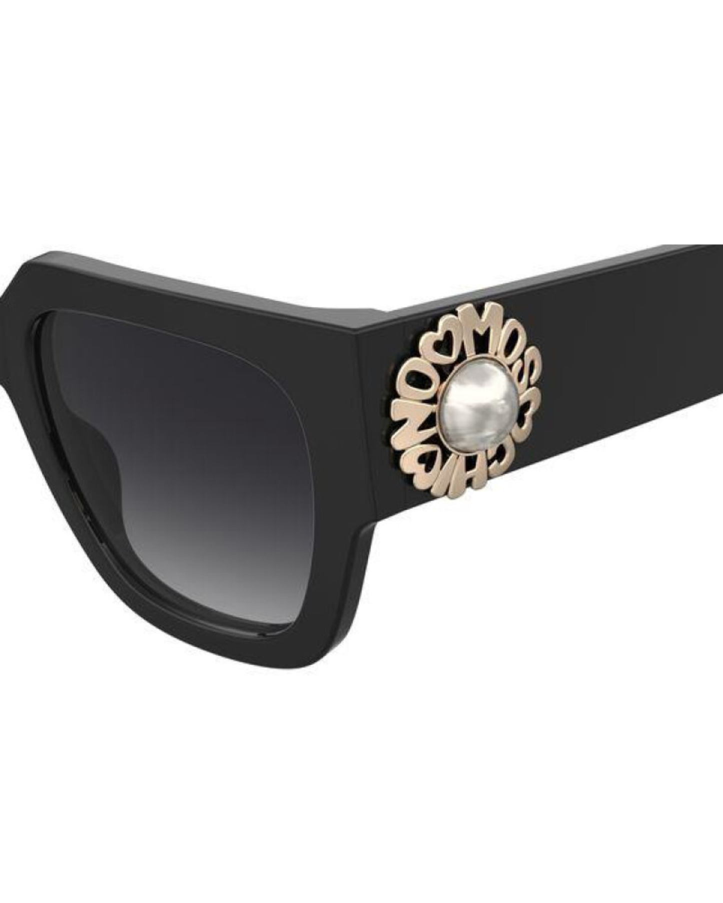 Moschino Cuadrados Lentes de Sol Negro