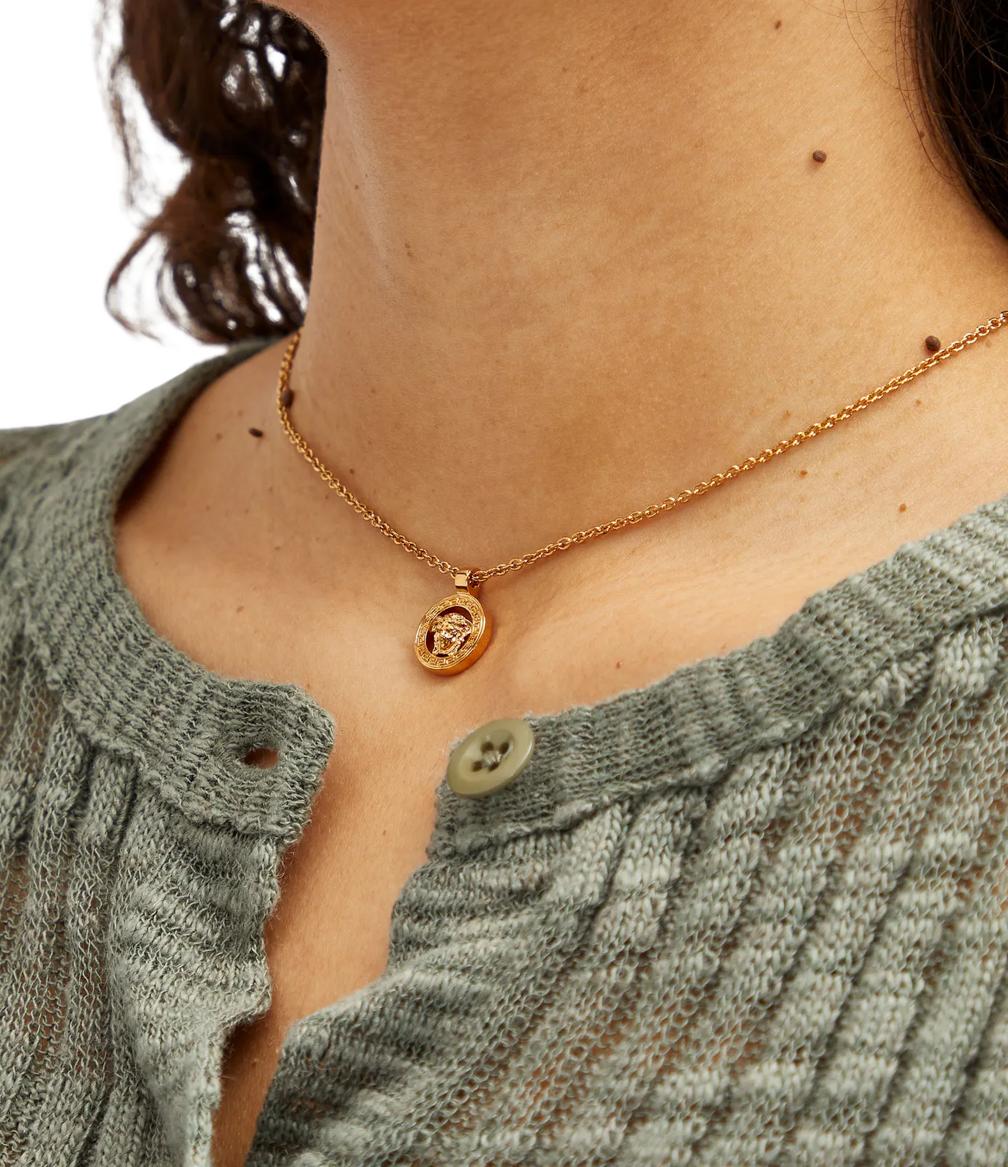 Collar Versace Medusa Dorado