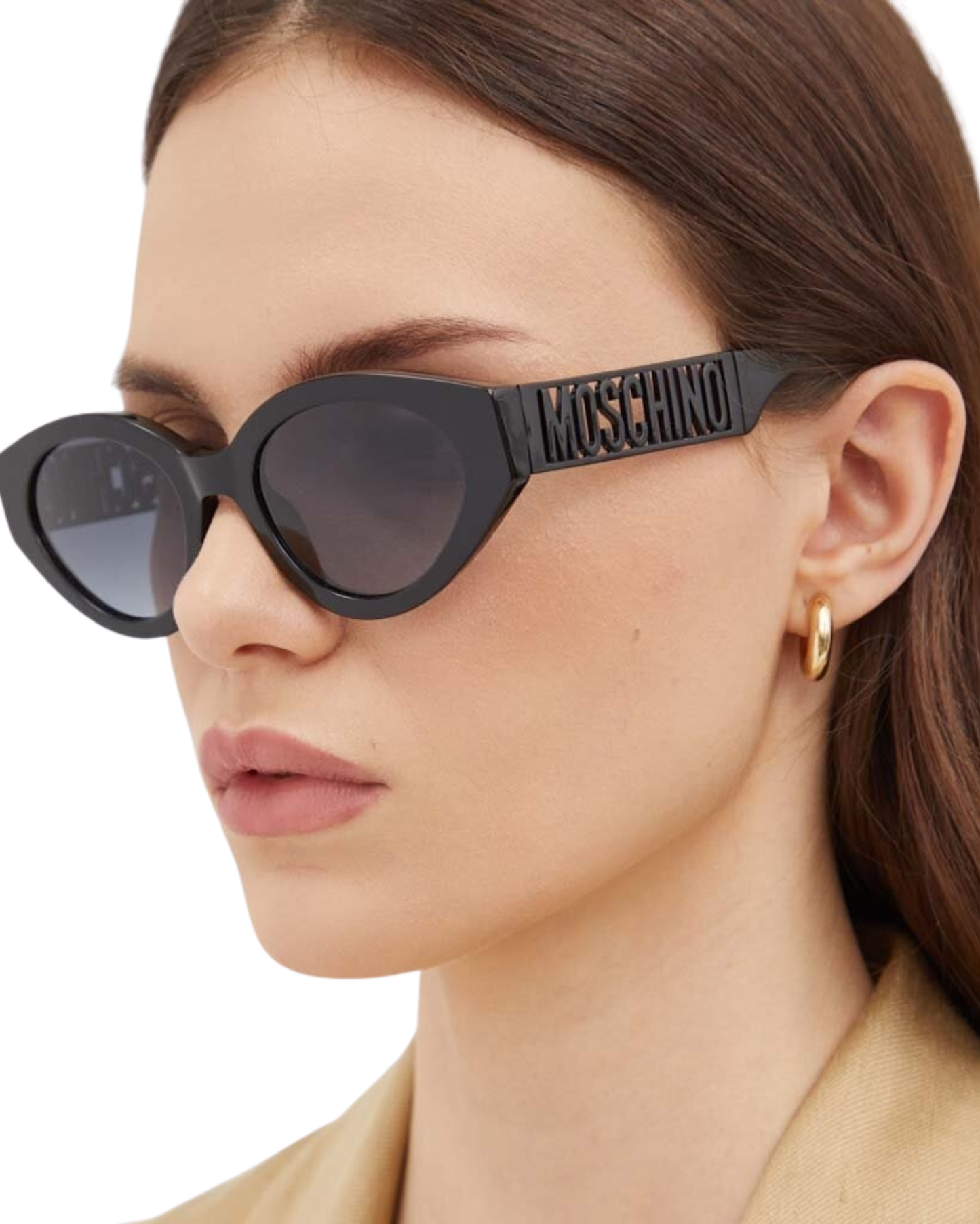 Moschino Logo Negro Lentes de Sol