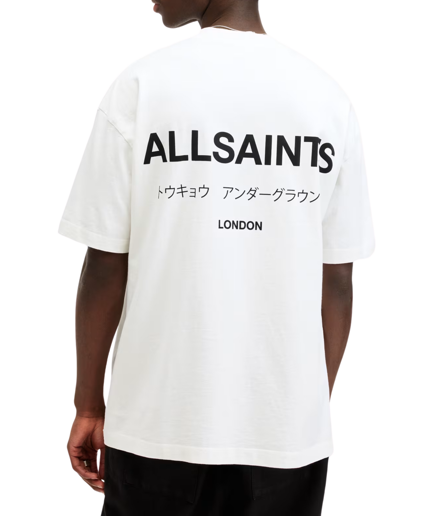 Playera AllSaints Blanca Underground