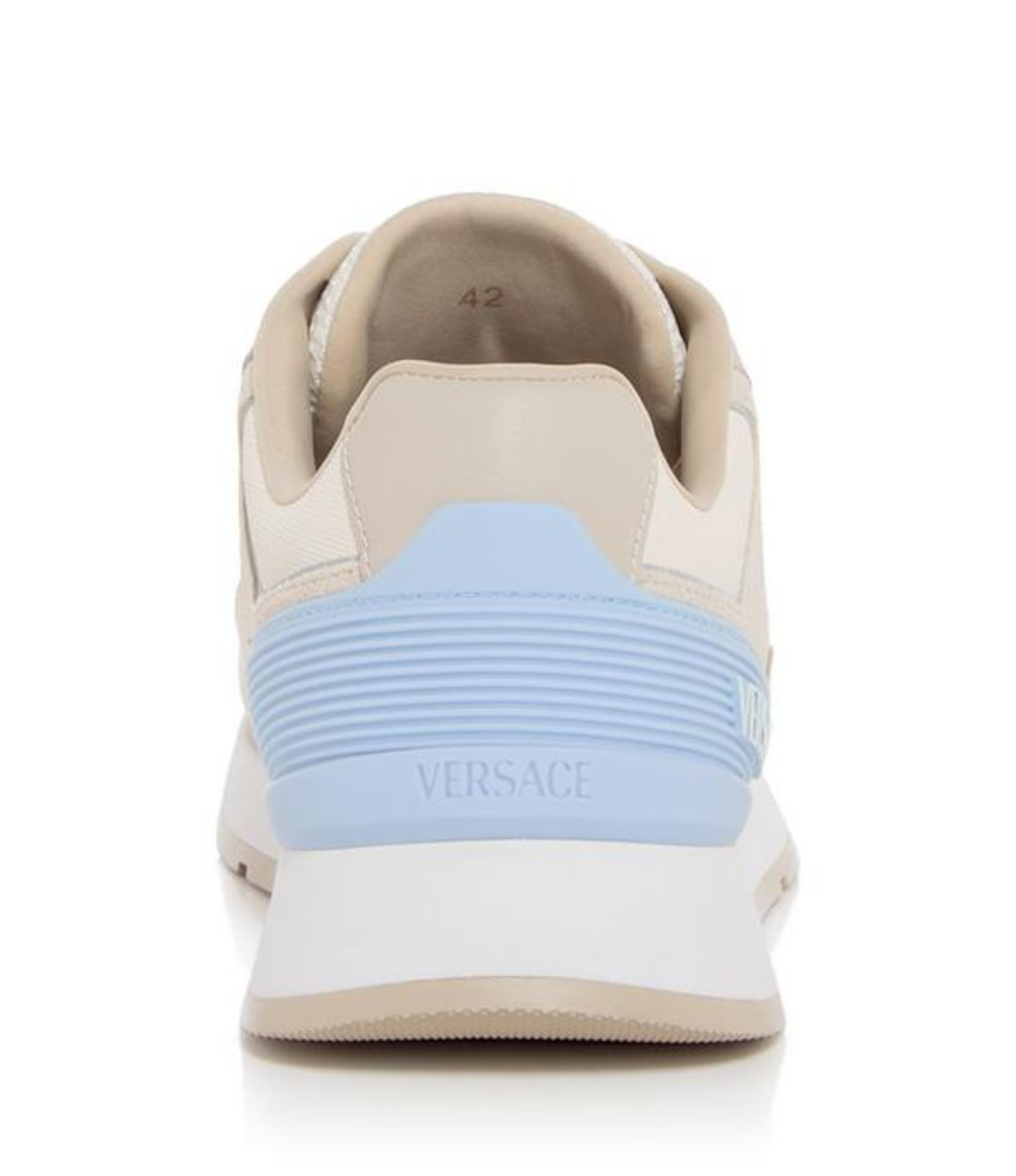 Tenis Versace Logo Beige Hombre
