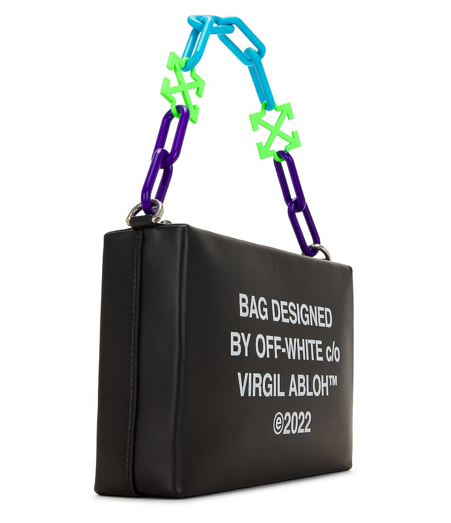 Bolsa Off White Pouch De Mano Negra