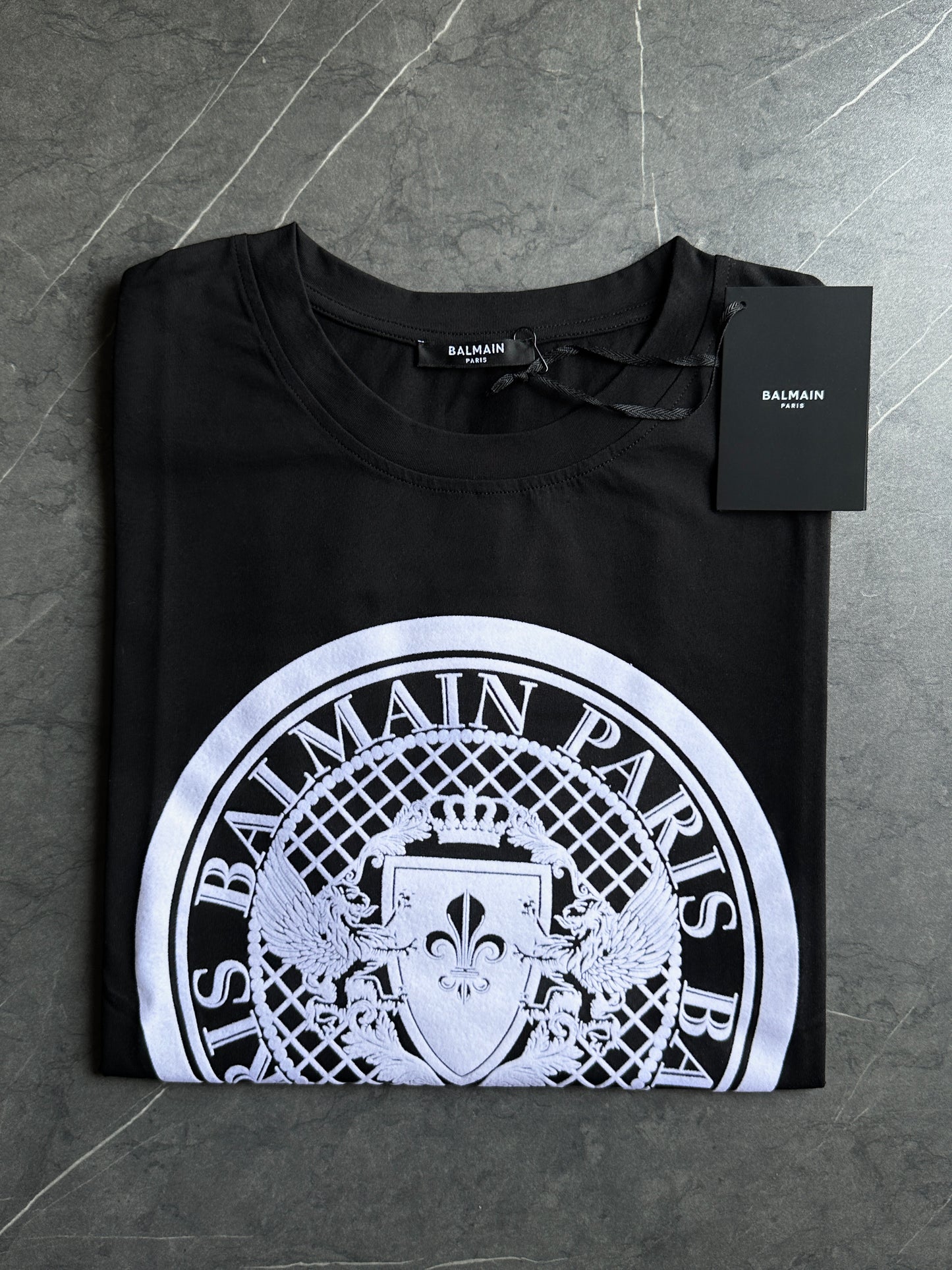 Tshirt Balmain Negra Logo