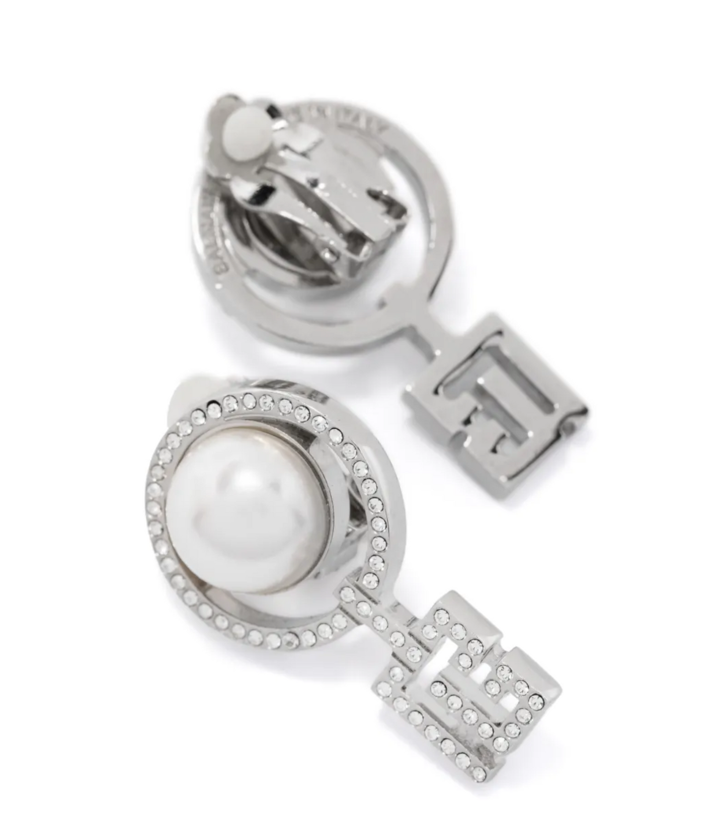 Aretes Balmain Con Cristales Perlas