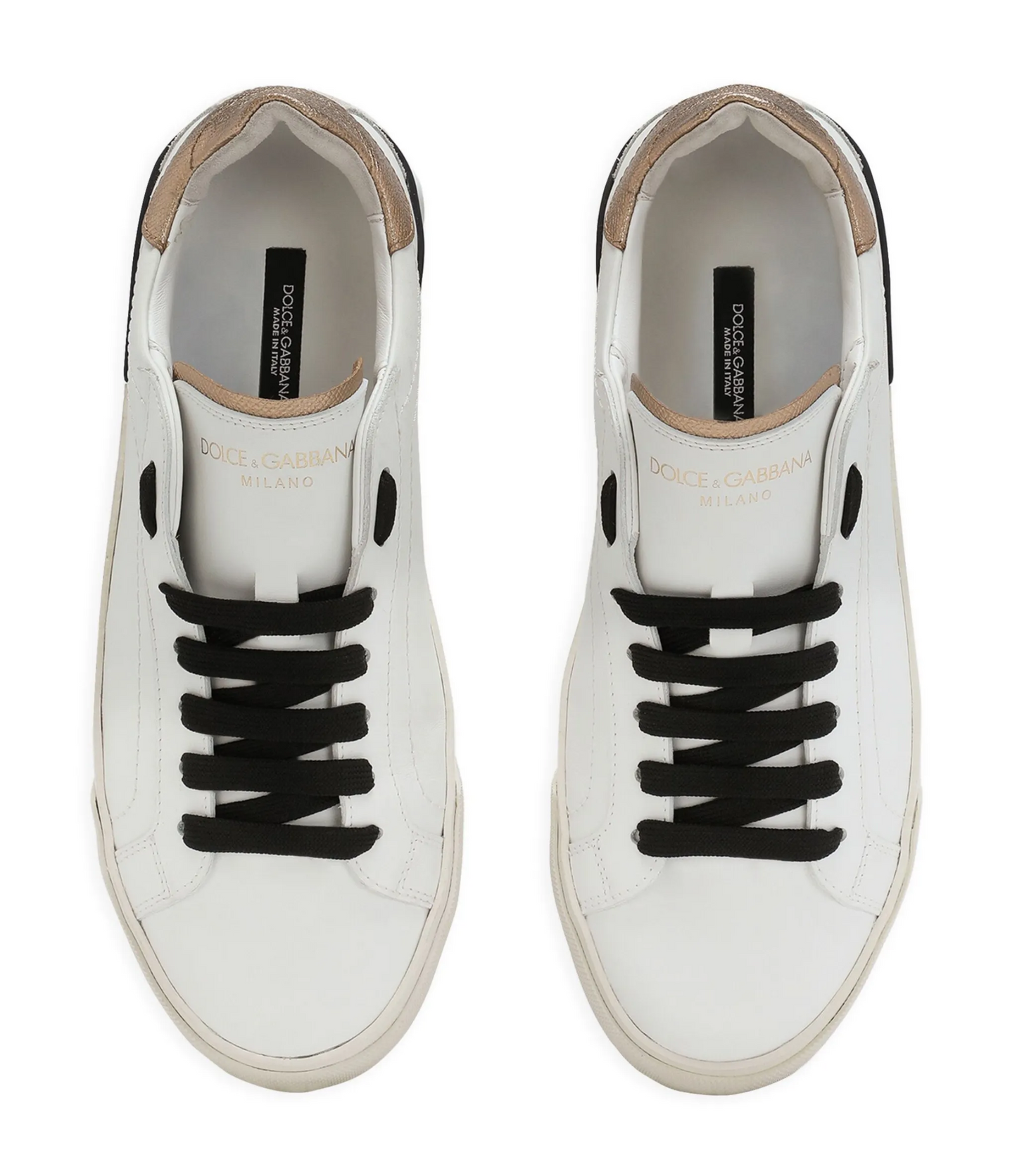 Tenis Dolce Gabbana Portofino Vintage Dorado
