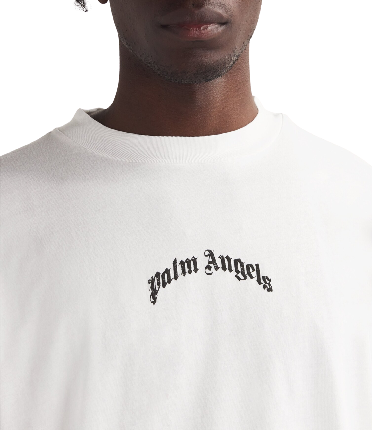 Playera Palm Angels Logo Blanco
