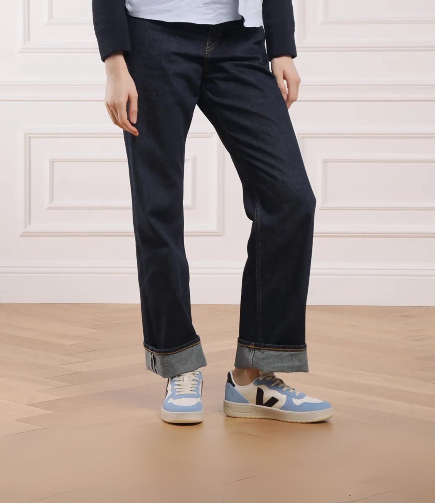 Tenis Veja V-10 Pure Negro Aqua