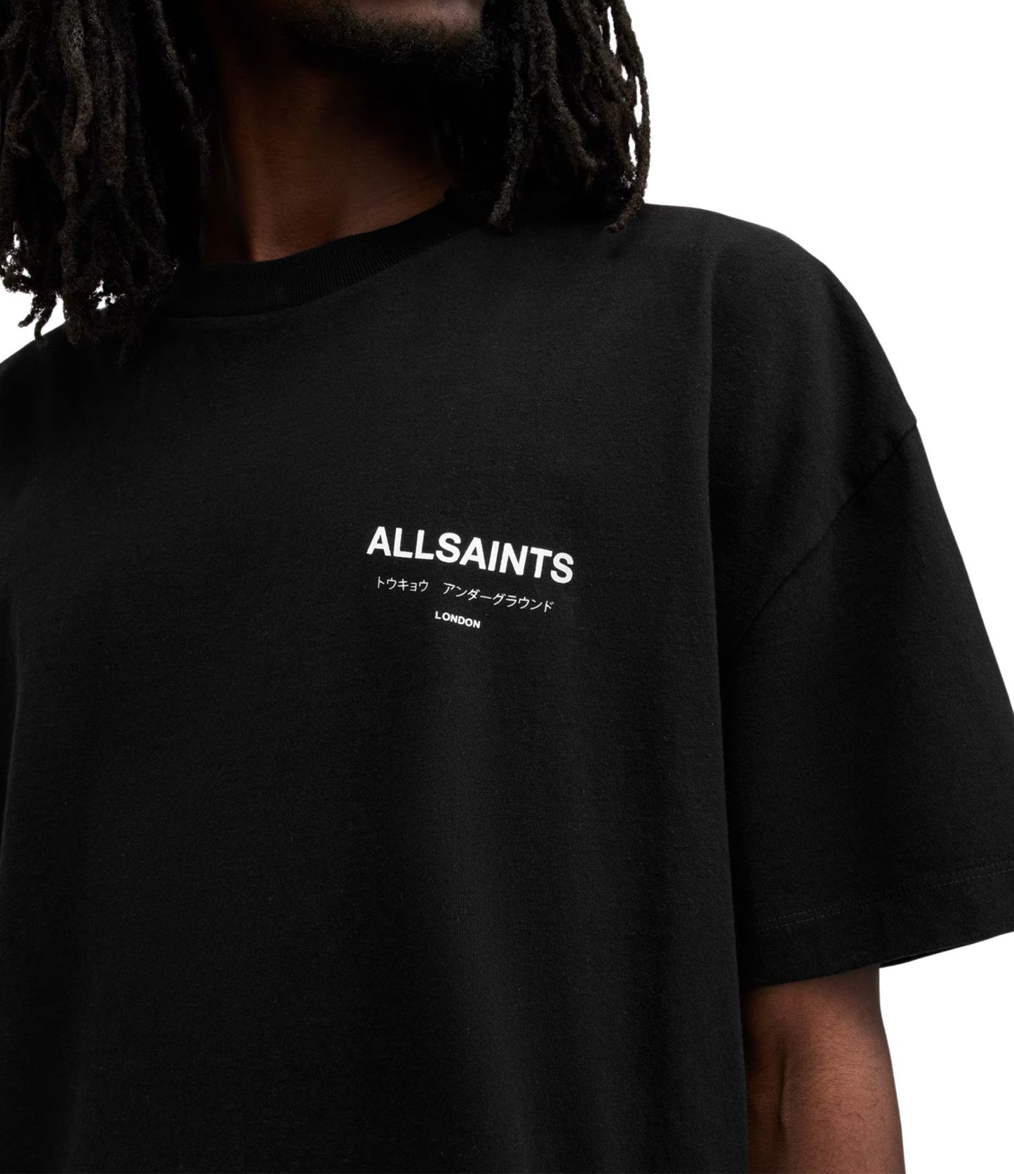 Playera AllSaints Negra Underground