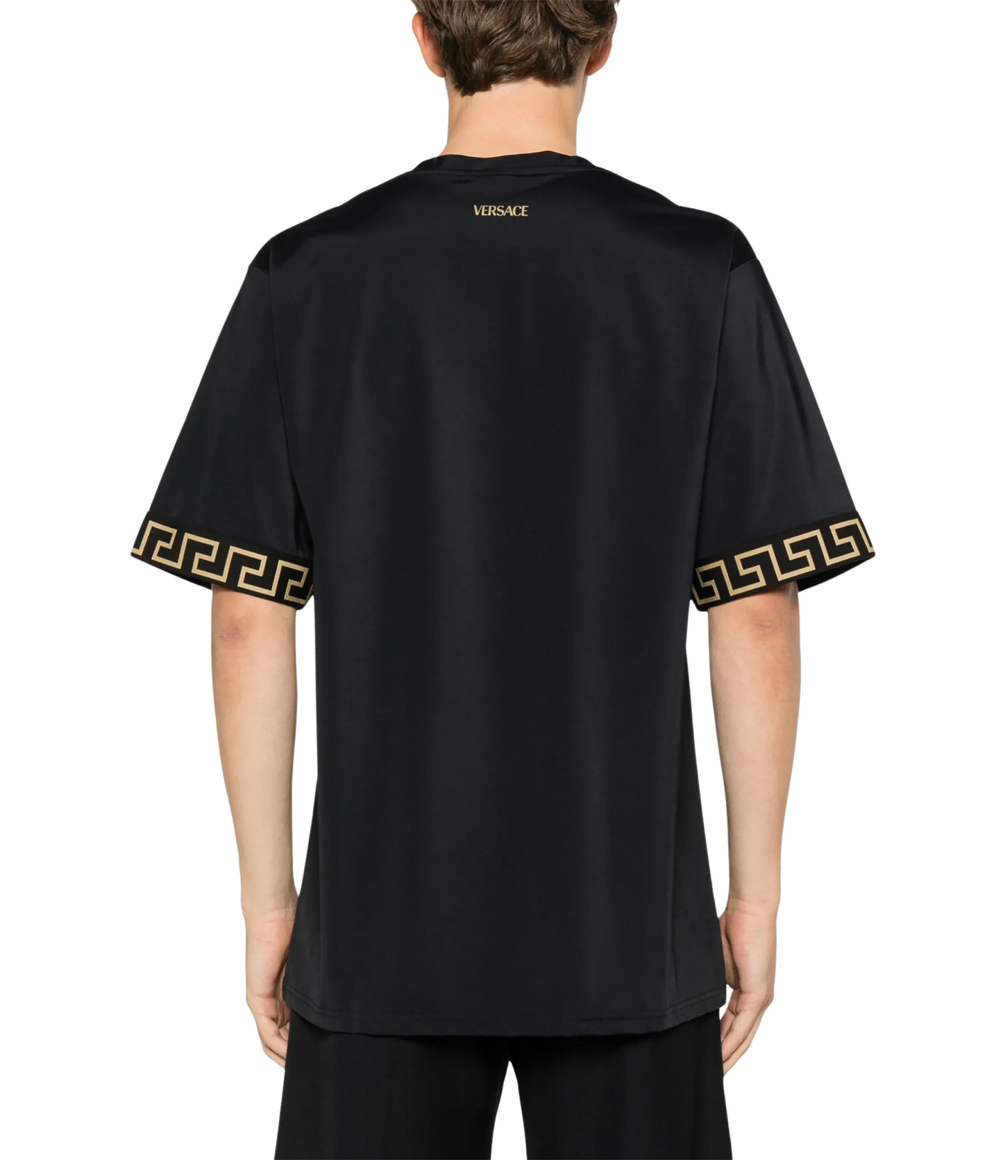 Playera Versace Negra Greca Hombre