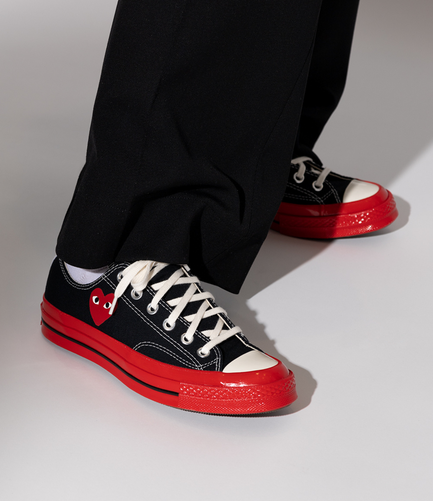 Comme Des Garcons Play Converse Suela Roja Low