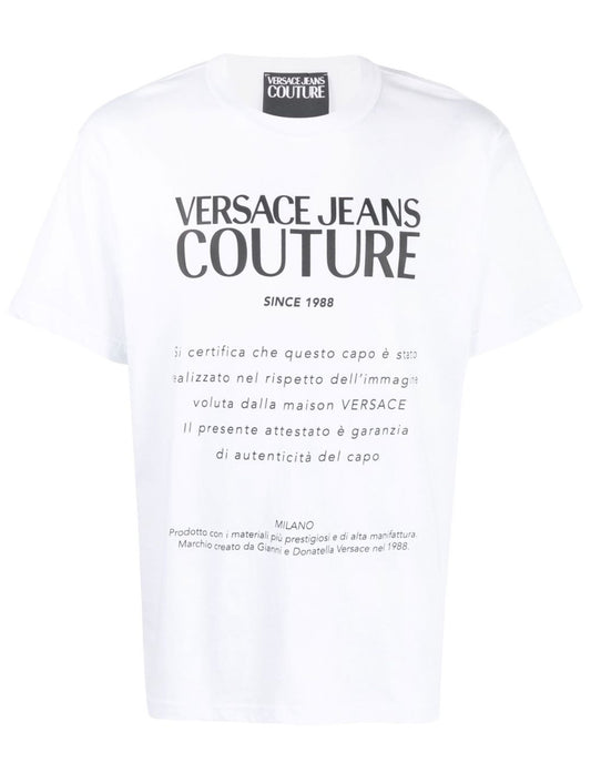 Tshirt Versace Jeans Couture Blanco