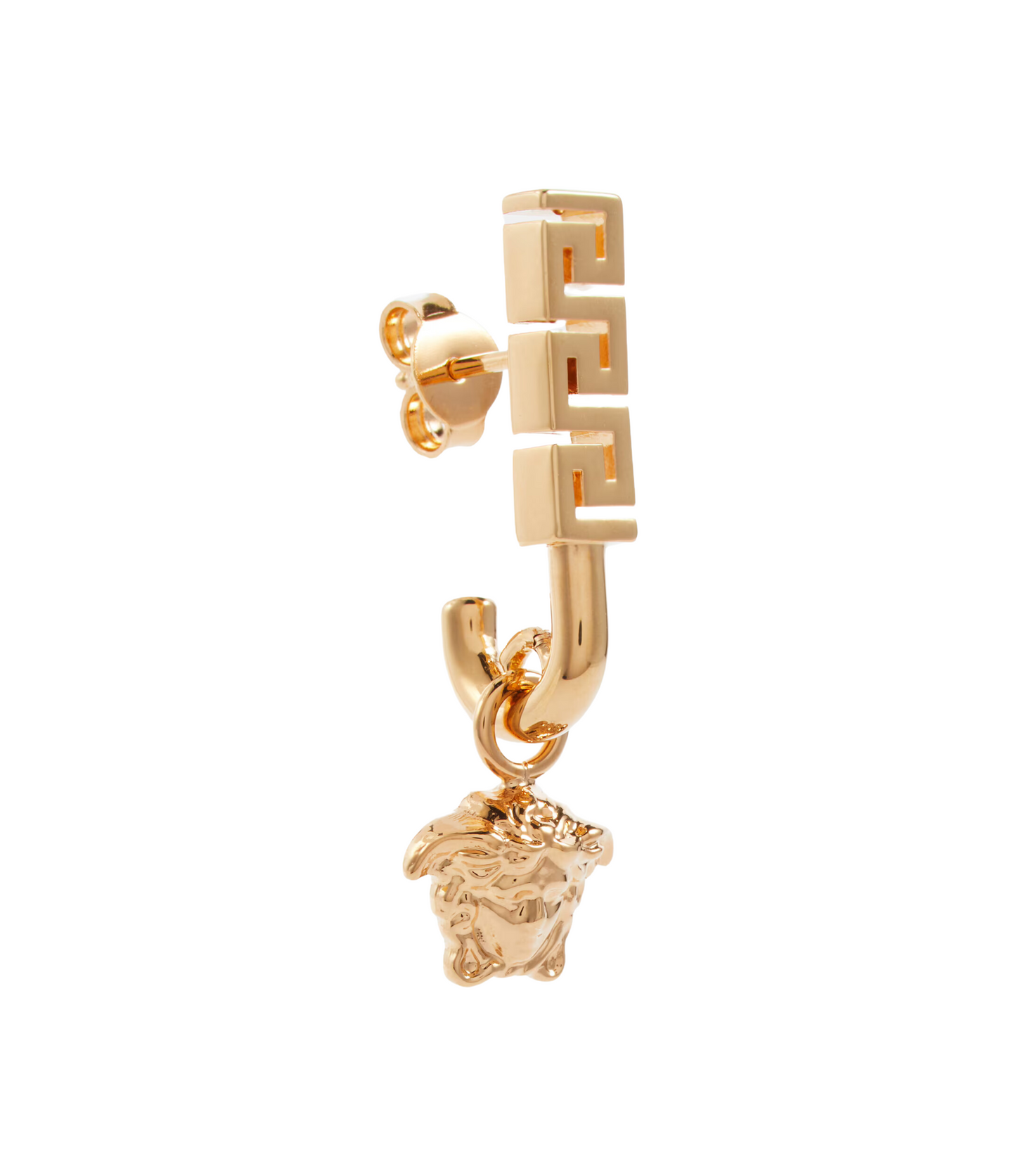 Aretes Versace Medusa Greca Oro