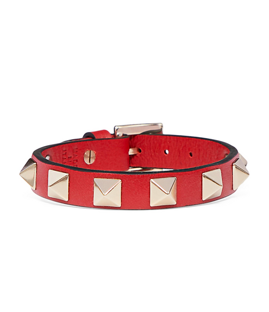 Pulsera Valentino Garavani Rockstud Brazalete Rojo