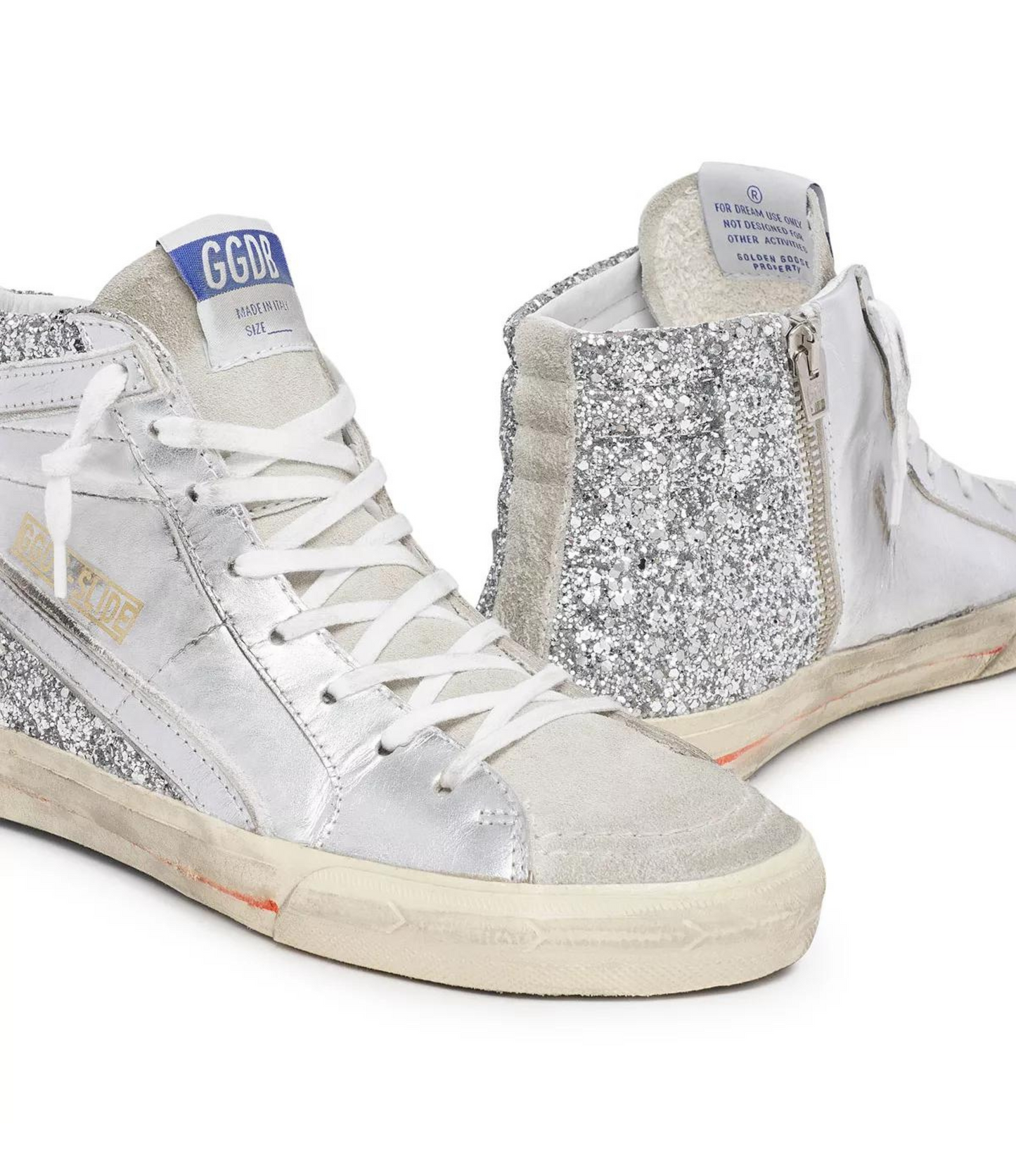 Tenis Golden Goose Plateado Glitter